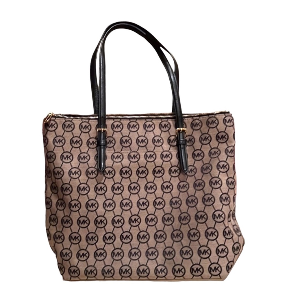 Michael Kors Canvas With Leather Trim Reversible Tote Bag - Picture 12 of 15